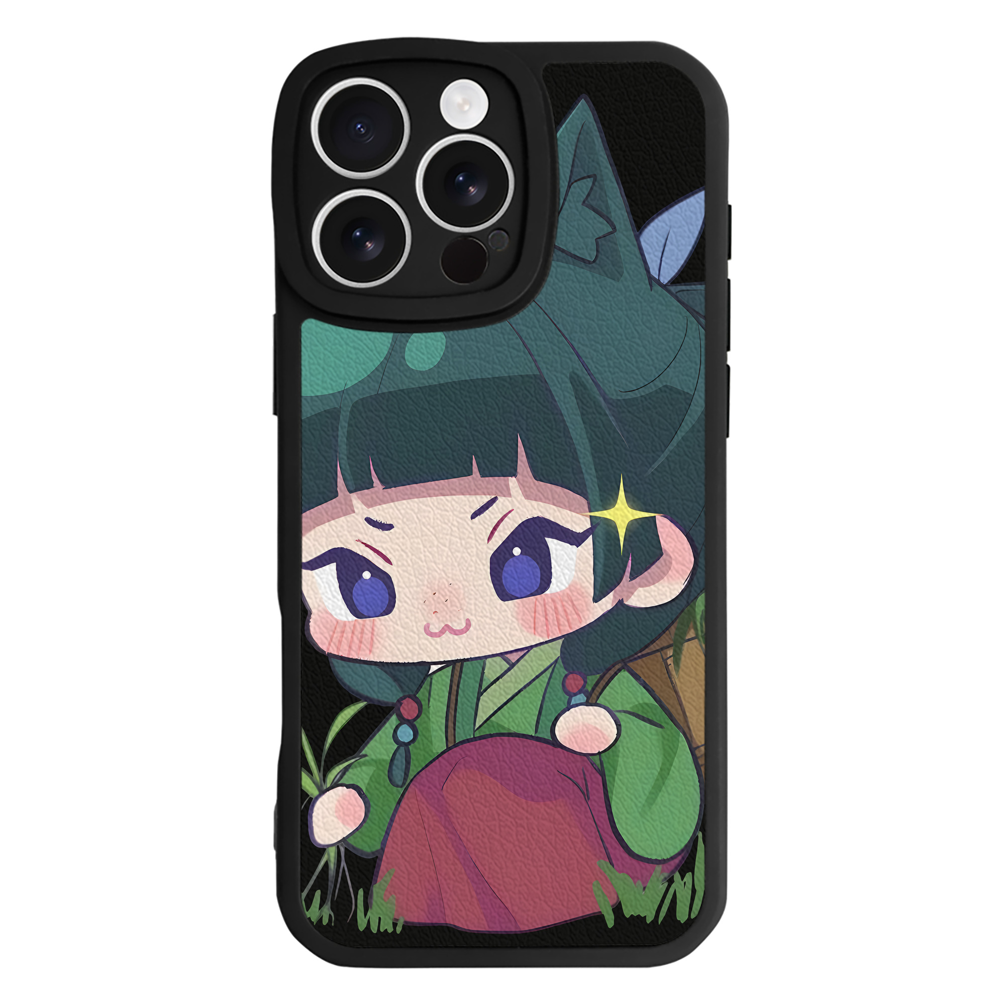 （画像用） 薬屋のひとりごと The Apothecary Diaries 【iPhone 16シリーズ対応】シリコンスマホケース（レザー調） 材質：シリコン